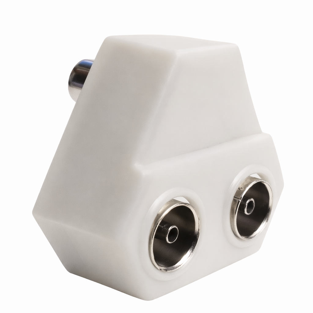 ADAPTADOR DUPLEX TRIANGULAR DOBLE TV 1017